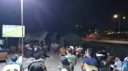 Koramil 04/Galang Gelar Nobar Piala Dunia Bersama Warga, Pererat Kebersamaan TNI dan Masyarakat